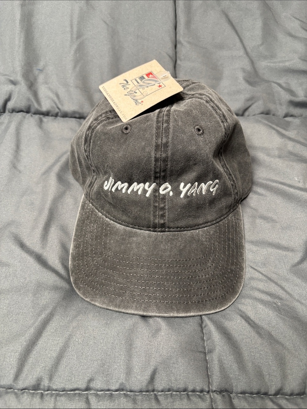 The Game Black Washed Kids Cap with White Script